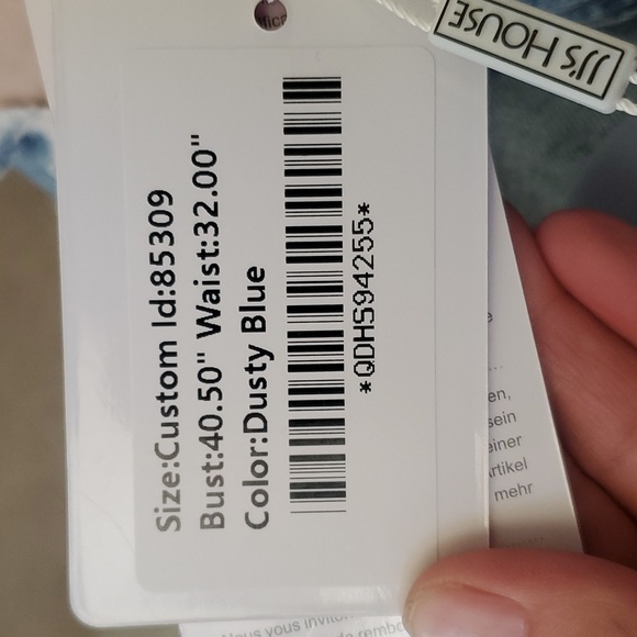 Dusty blue dress - Picture 2 of 2